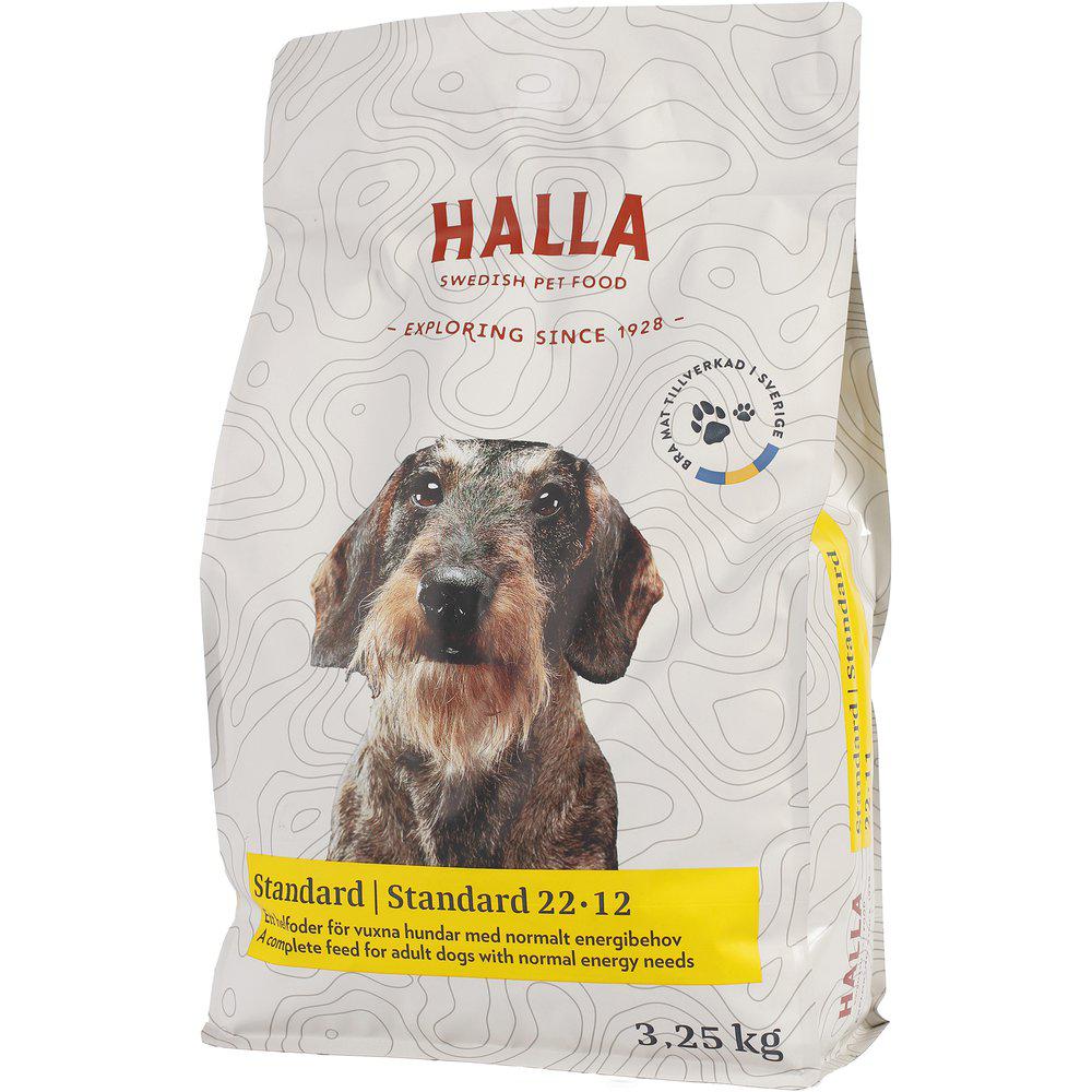 Halla Hundfoder Standard 22-12 3,25kg