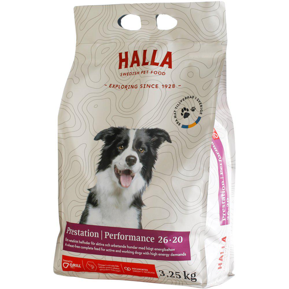 Halla Hundfoder Prestation Performance 26-20 3.25kg