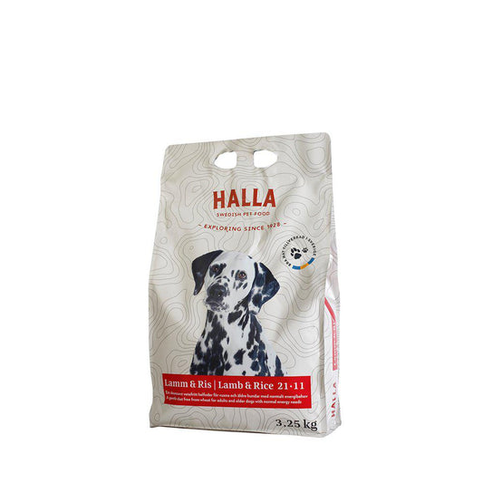 Halla Hundfoder Lamm & Ris