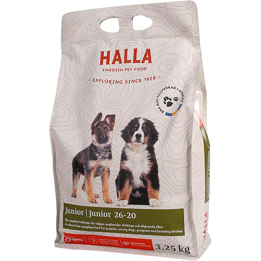 Halla Hundfoder Junior 26-20 3.25kg