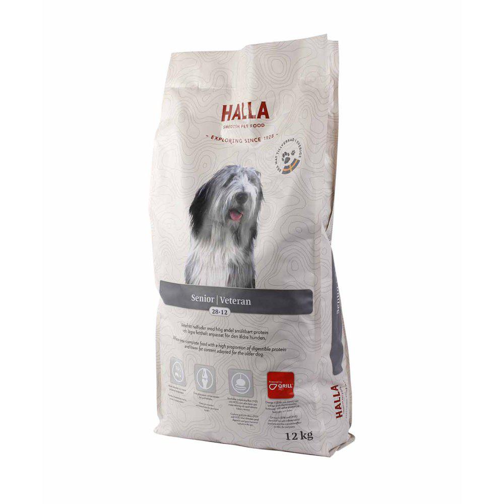 Halla Hundfoder Senior 28-12 12kg